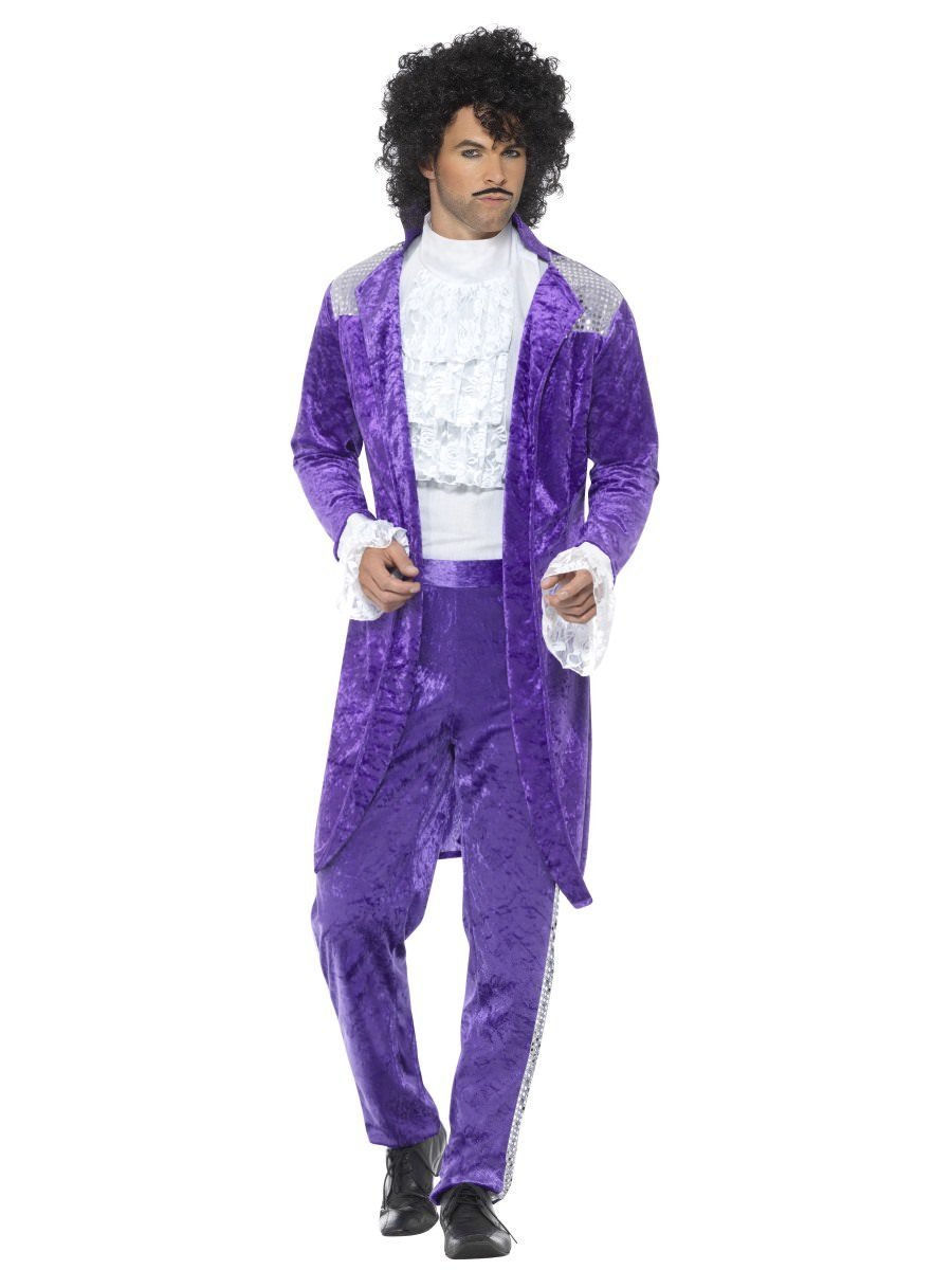 80s Purple Musician Costume | The Party Hut