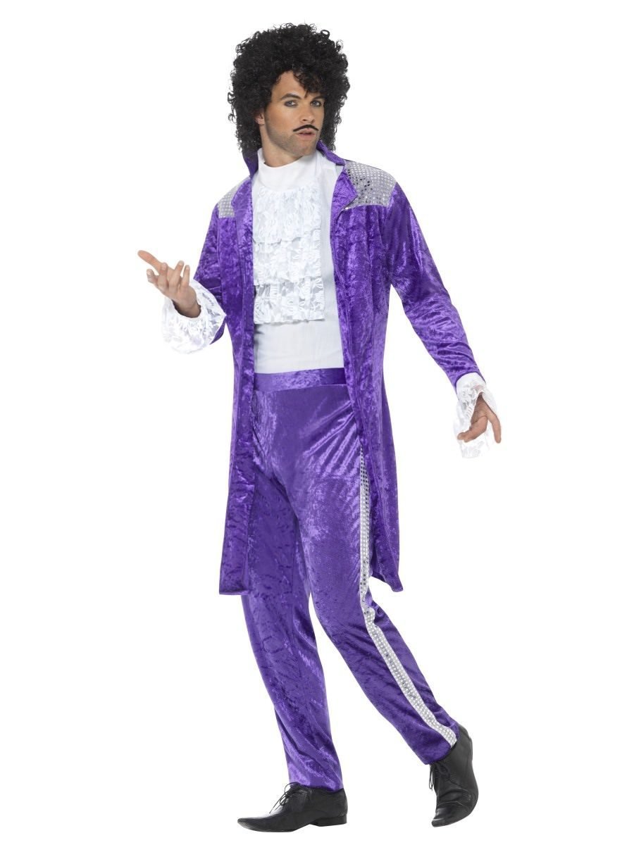 80s Purple Musician Costume | The Party Hut