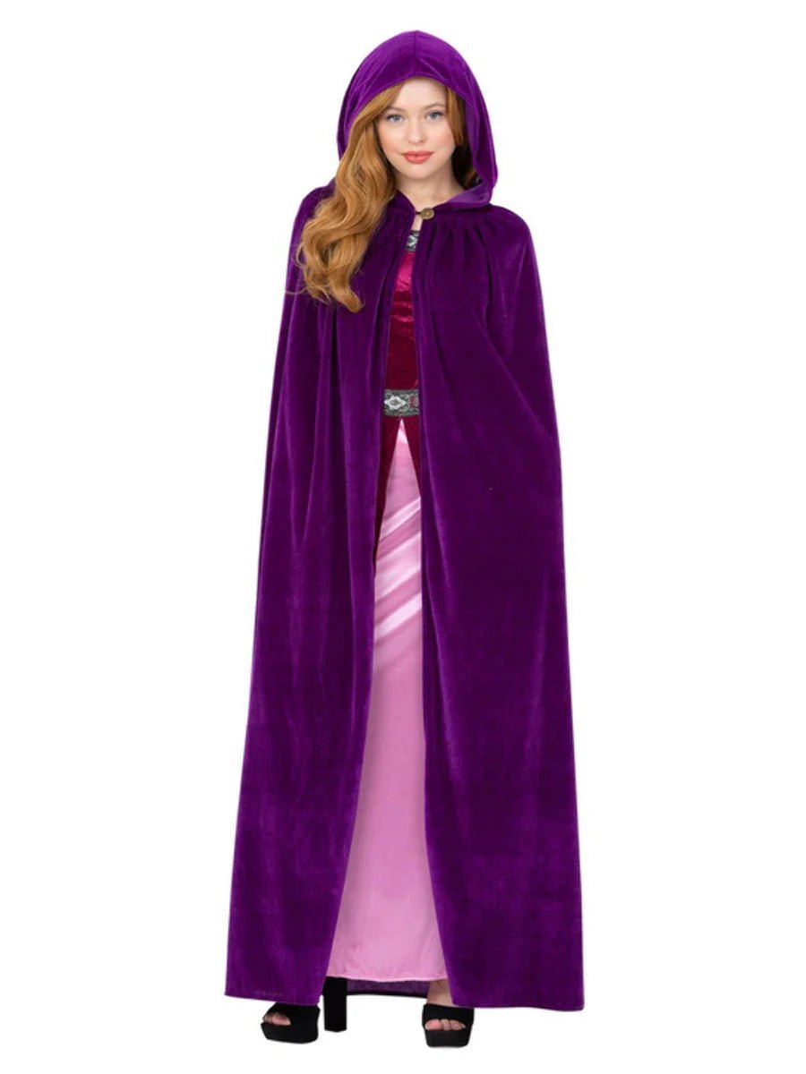 Deluxe Cloak, Amethyst Purple, Adults | The Party Hut