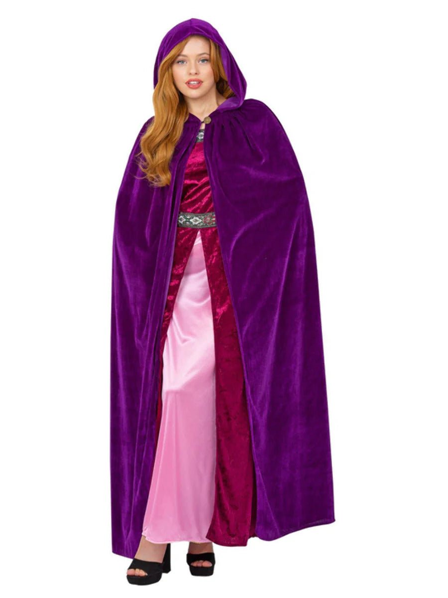 Deluxe Cloak, Amethyst Purple, Adults | The Party Hut