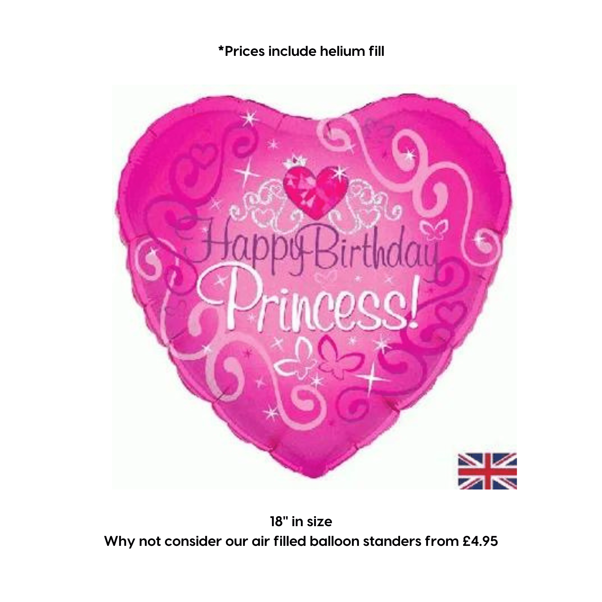 Happy Birthday Princess Balloon | The Party Hut