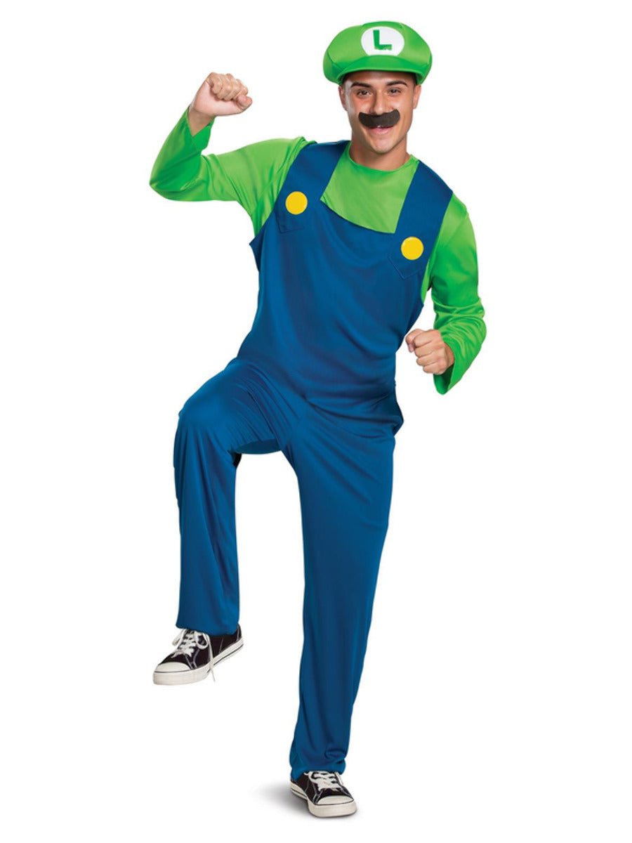 Nintendo Super Mario Brothers Luigi Costume | The Party Hut