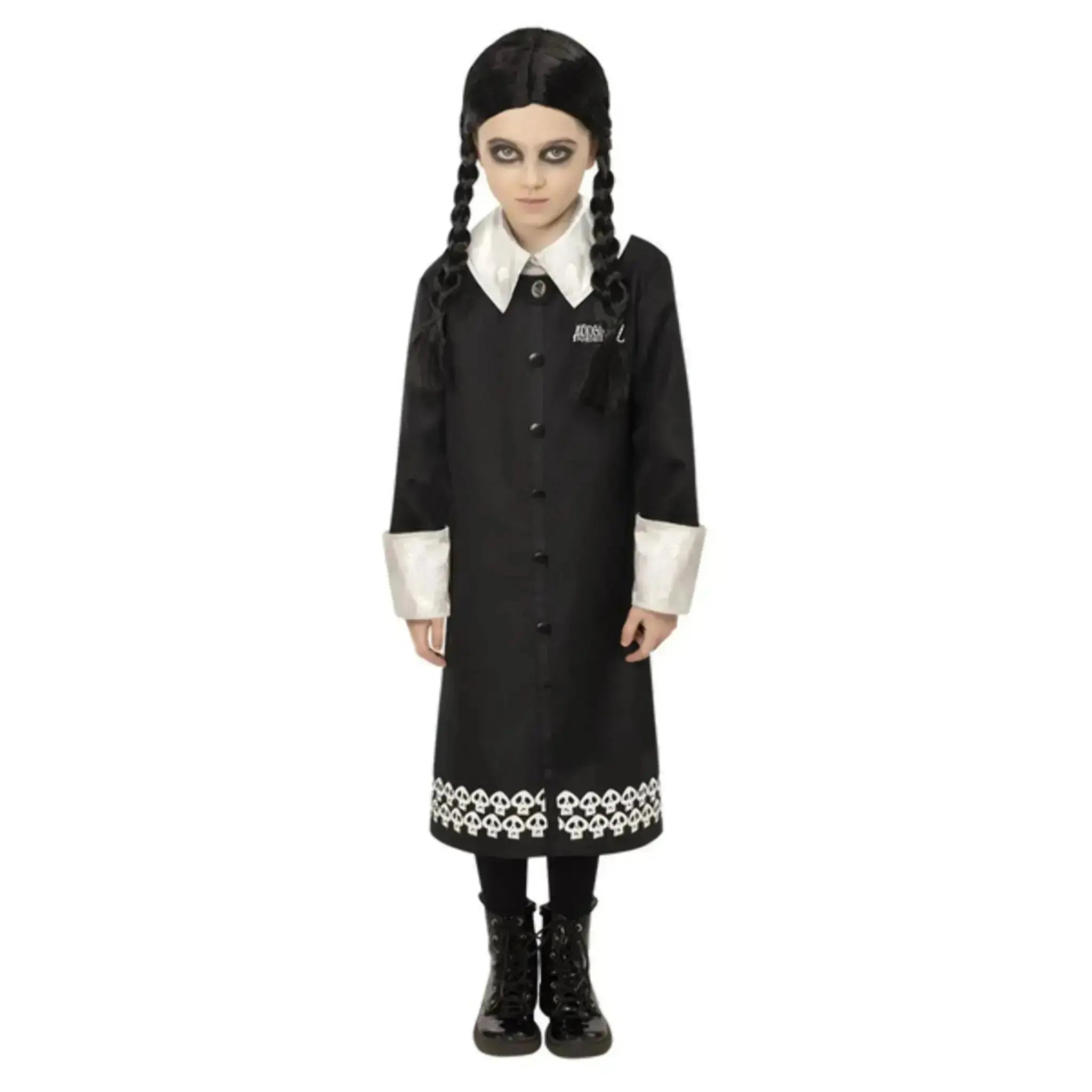 Addam's Family - Wednesday Child's Costume | The Party Hut