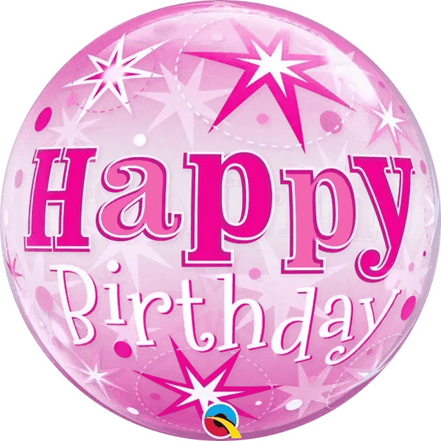 Bubble Balloon - Pink Sparkle Birthday | The Party Hut