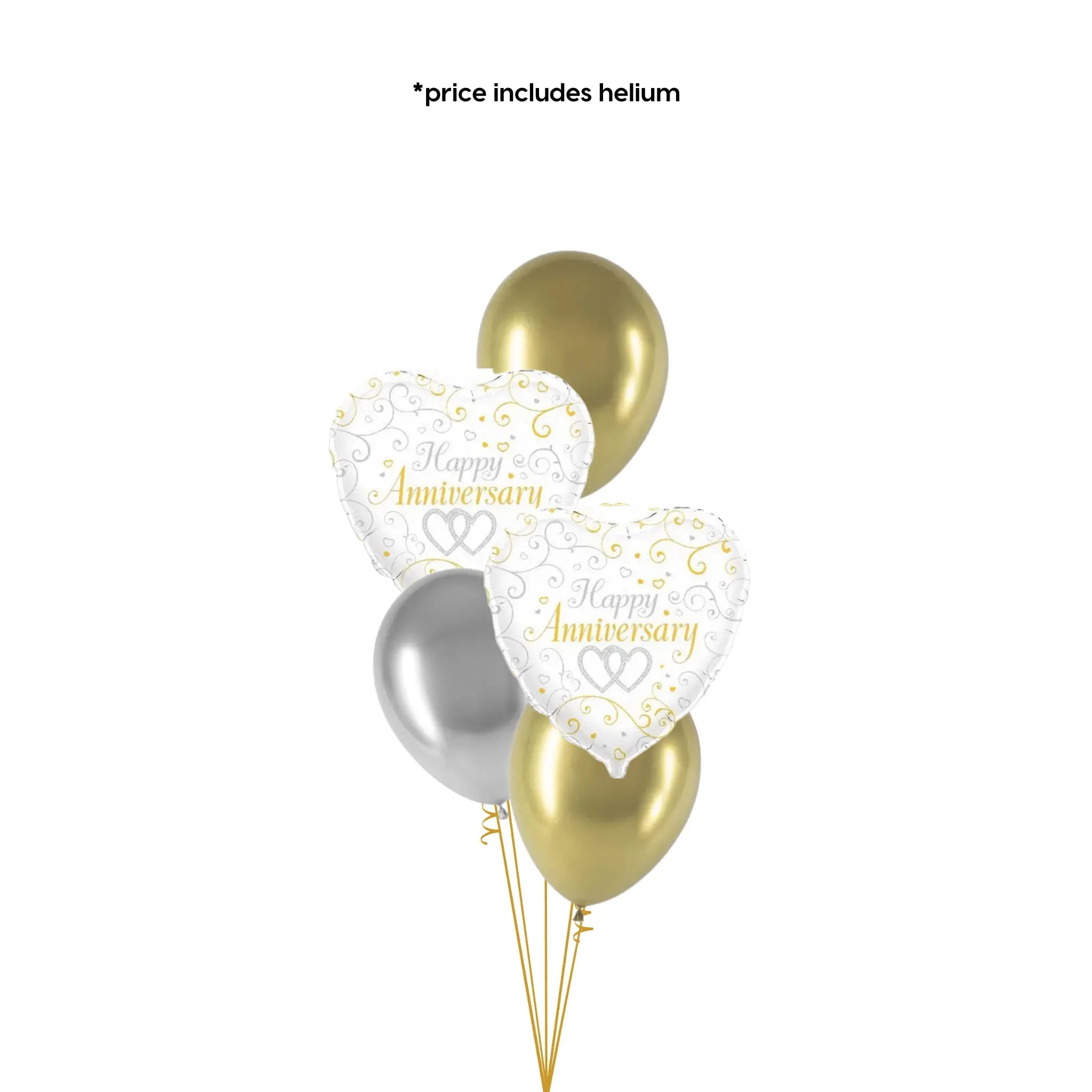 Classic Balloon Bouquet - Happy Anniversary | The Party Hut