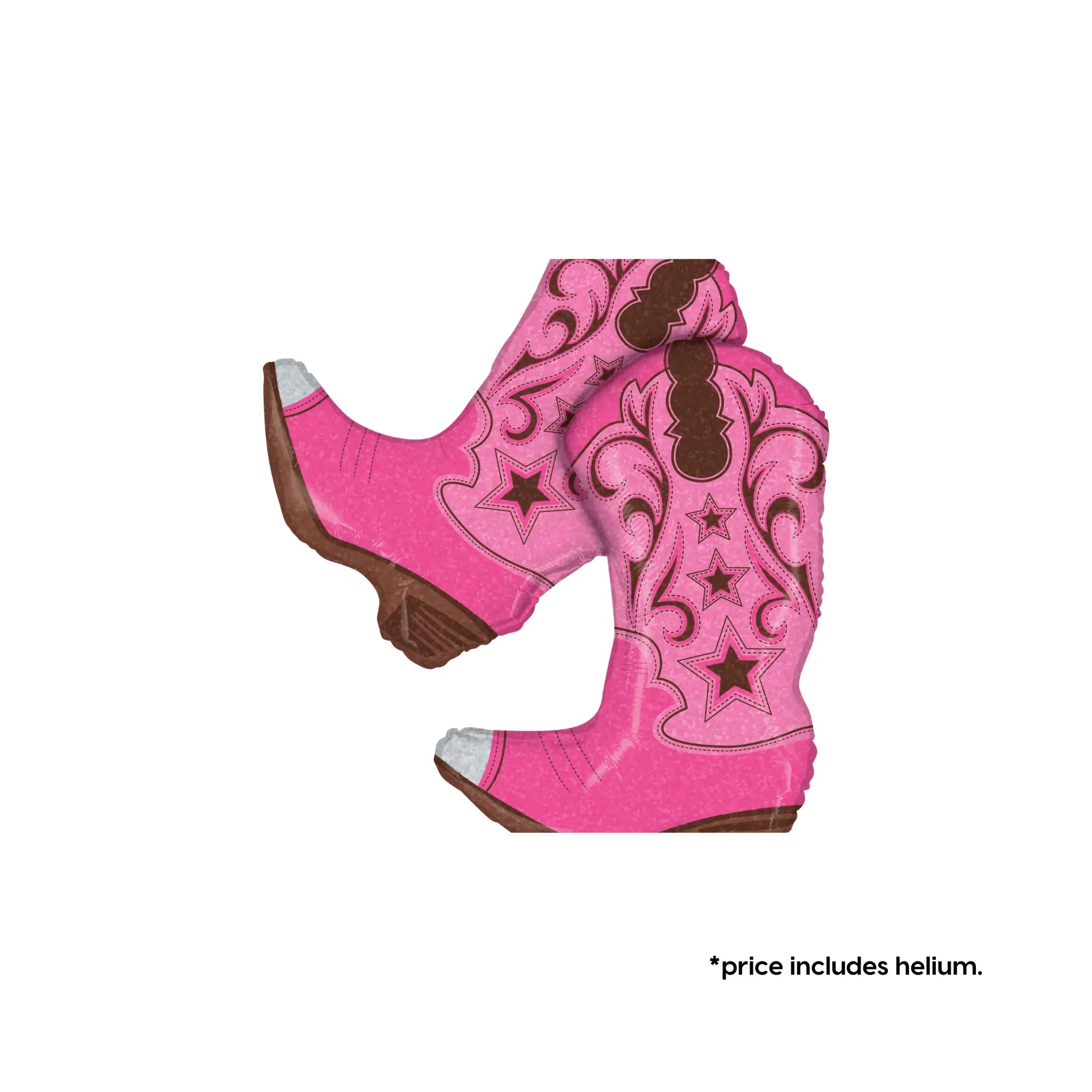 Cowboy Boots - Pink Foil Balloon | The Party Hut