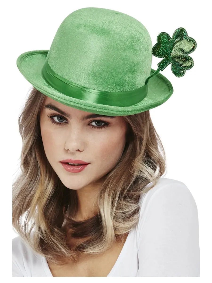Deluxe St Patricks Day Bowler Hat | The Party Hut