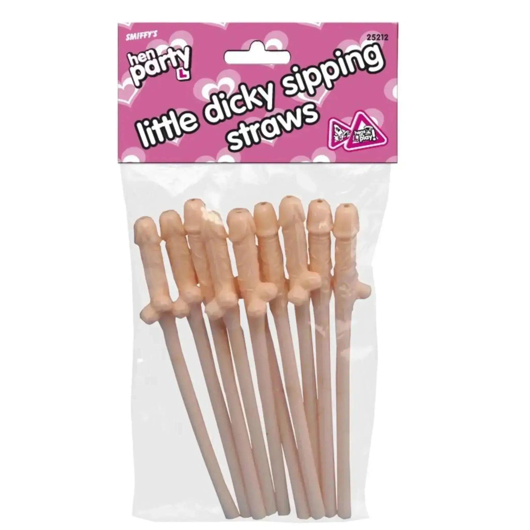 Dicky Sipping Straws (10pc) | The Party Hut