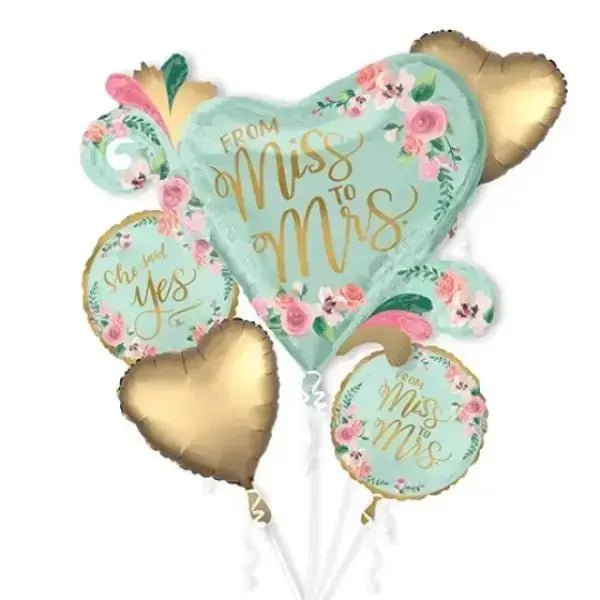 From Miss To Mrs Balloon Bouquet | The Party Hut