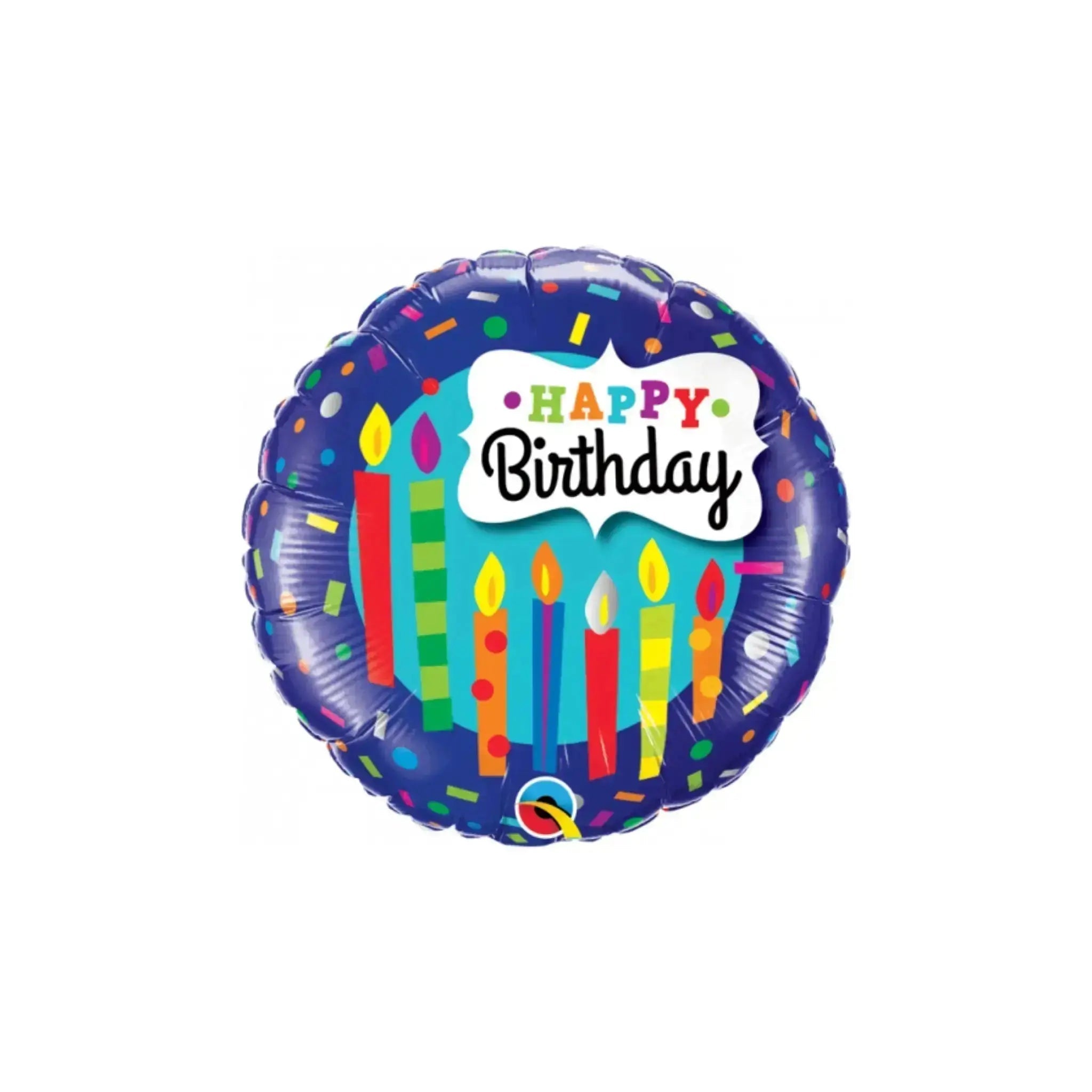 Happy Birthday Candles & Confetti Balloon | The Party Hut