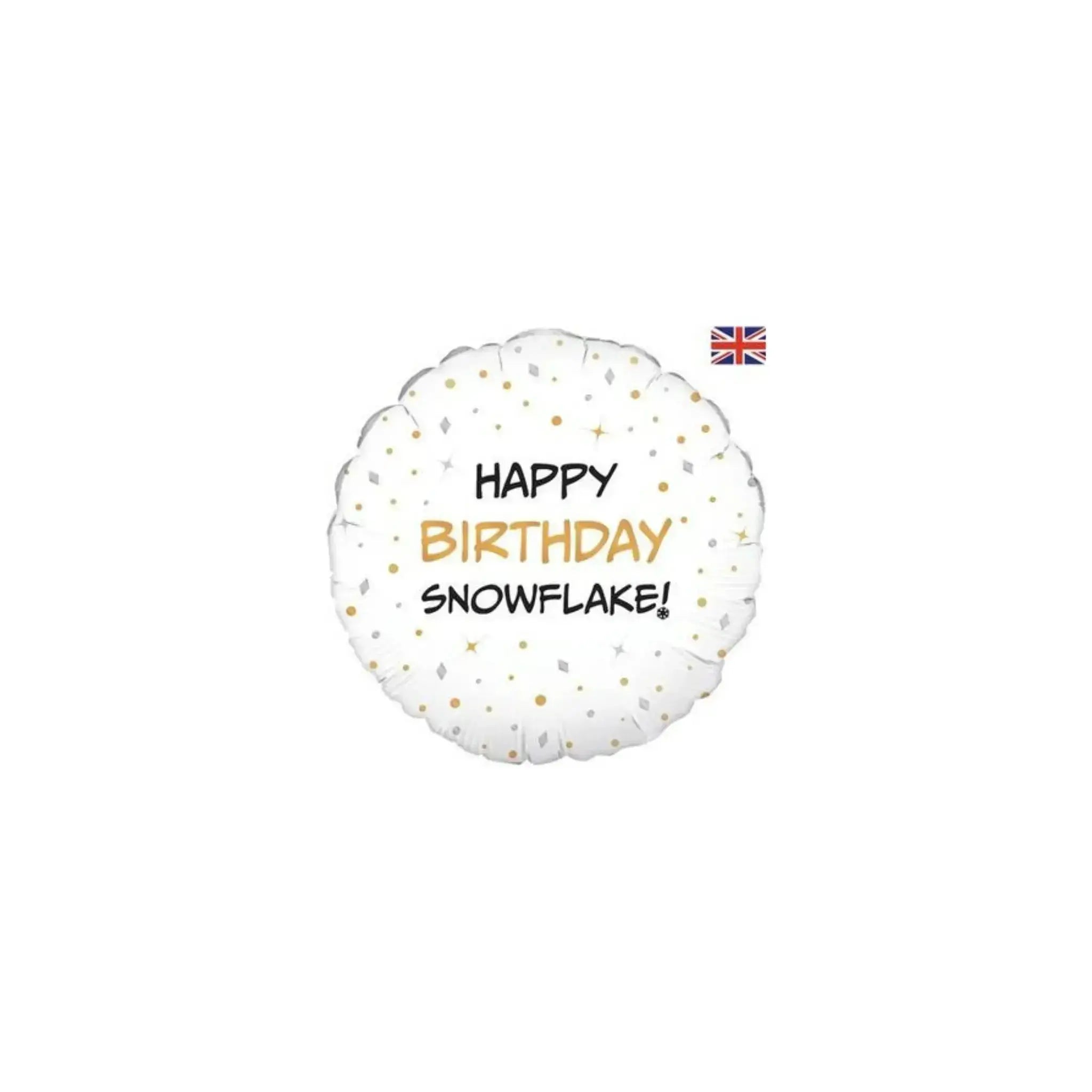 Happy Birthday Snowflake Balloon | The Party Hut