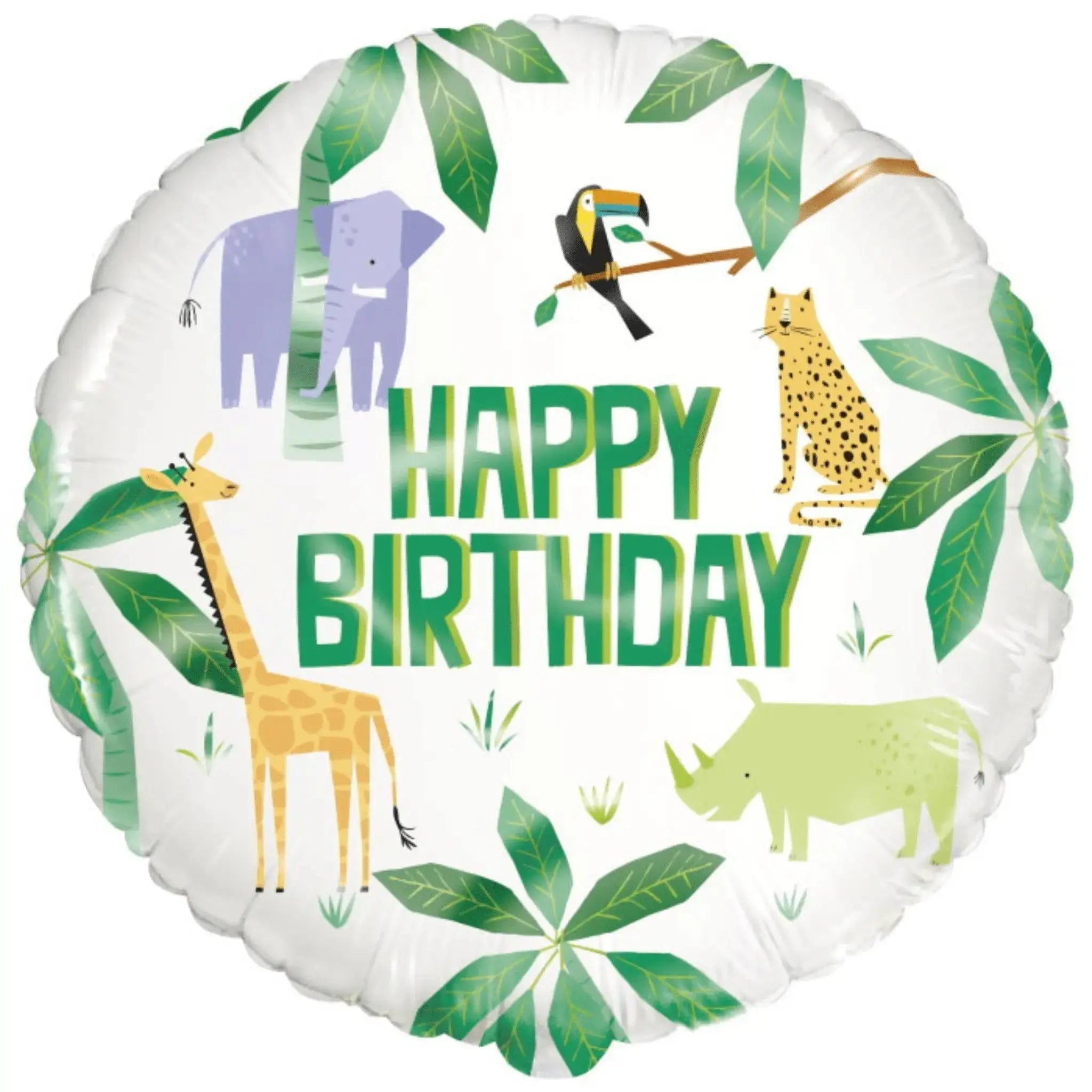 Happy Jungle Birthday Balloon 🌿🐒 | The Party Hut