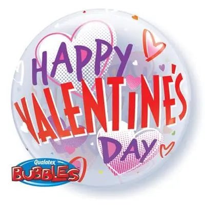 Happy Valentines Day Bubble Balloon | The Party Hut