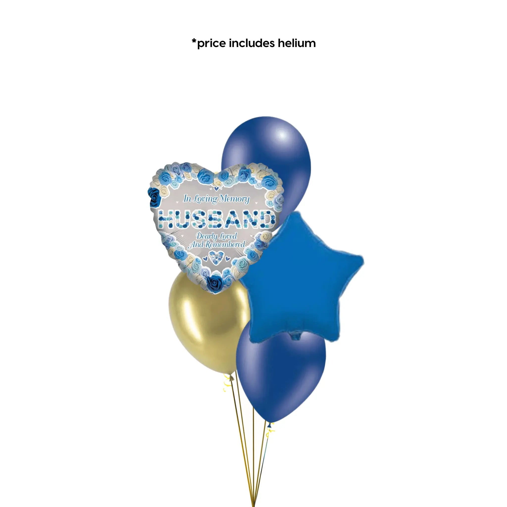 In Loving Memory (Husband) Balloon Bouquet | The Party Hut