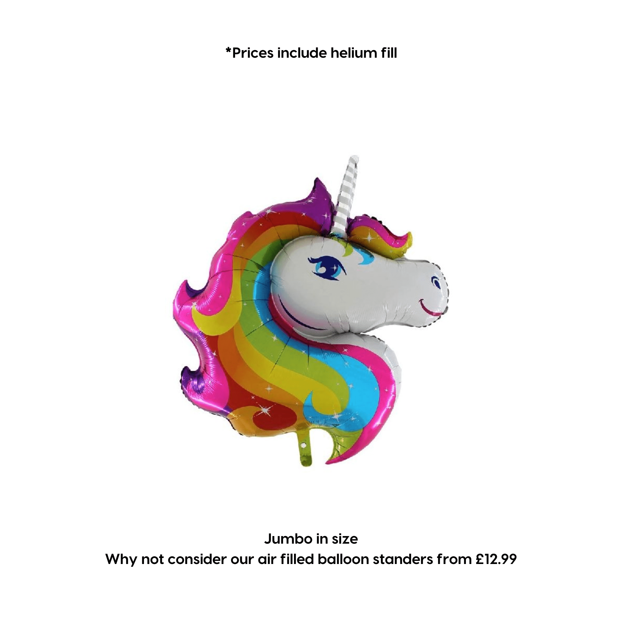 Jumbo Rainbow Unicorn Balloon | The Party Hut