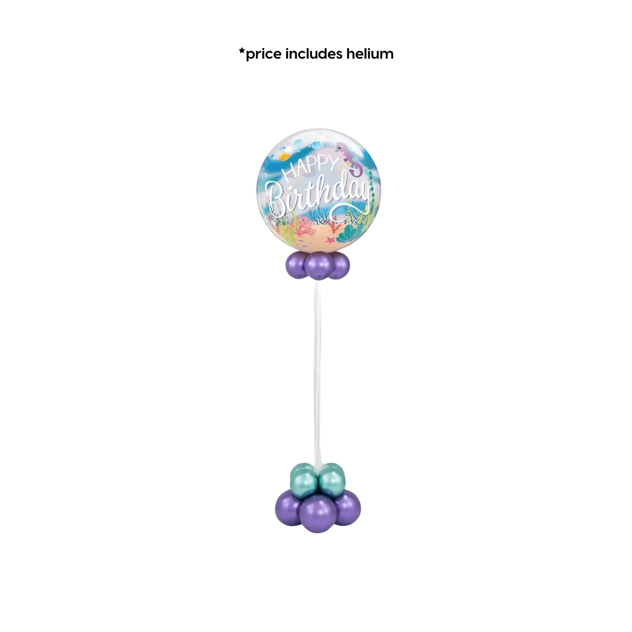 Mermaid Birthday Bubble Balloon | The Party Hut