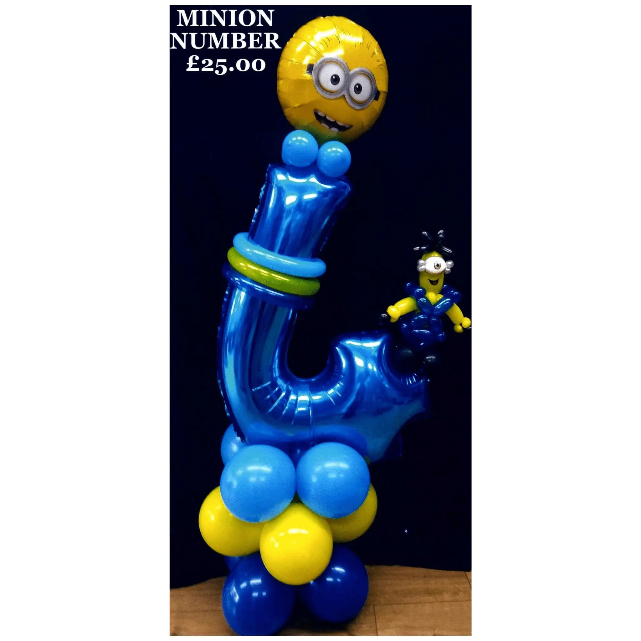 Minion Number Stander Balloon Display | The Party Hut