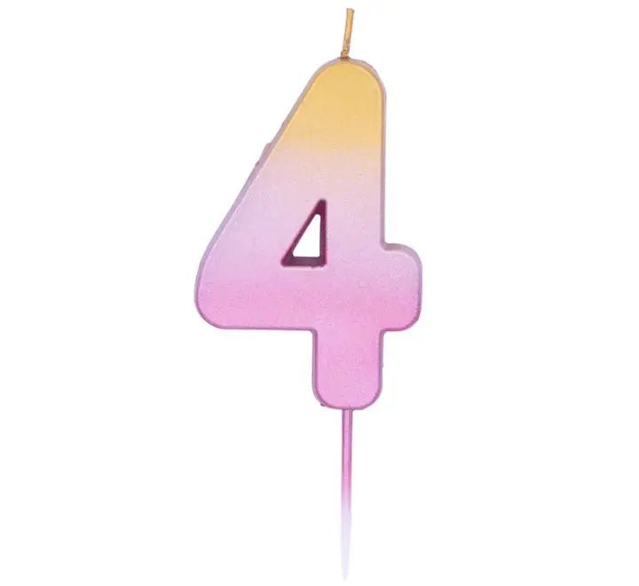 Ombre Cake Numeral Candles | The Party Hut