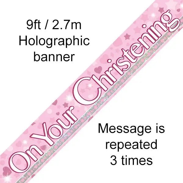 On Your Christening Banners | The Party Hut