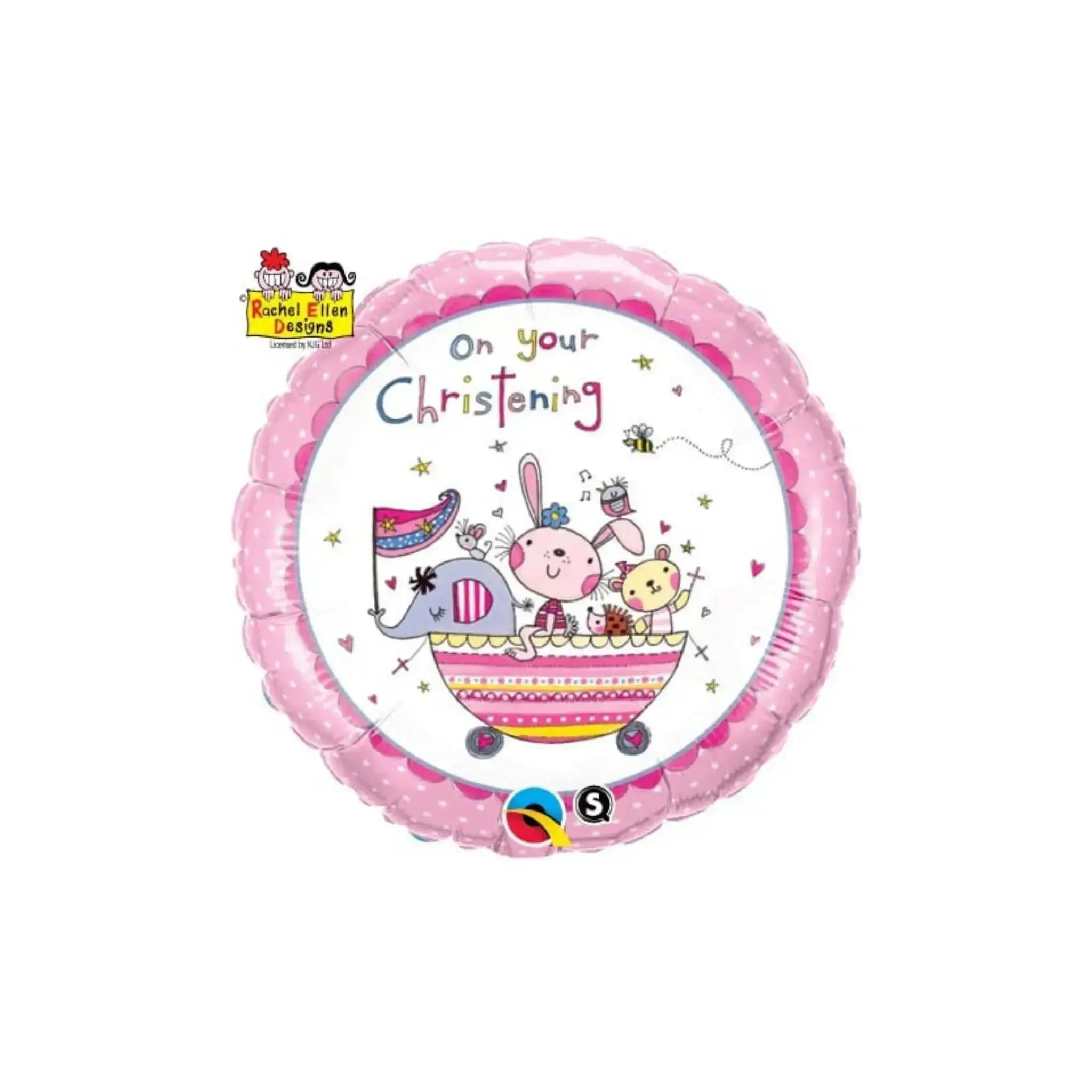On Your Christening Pink Balloon | The Party Hut