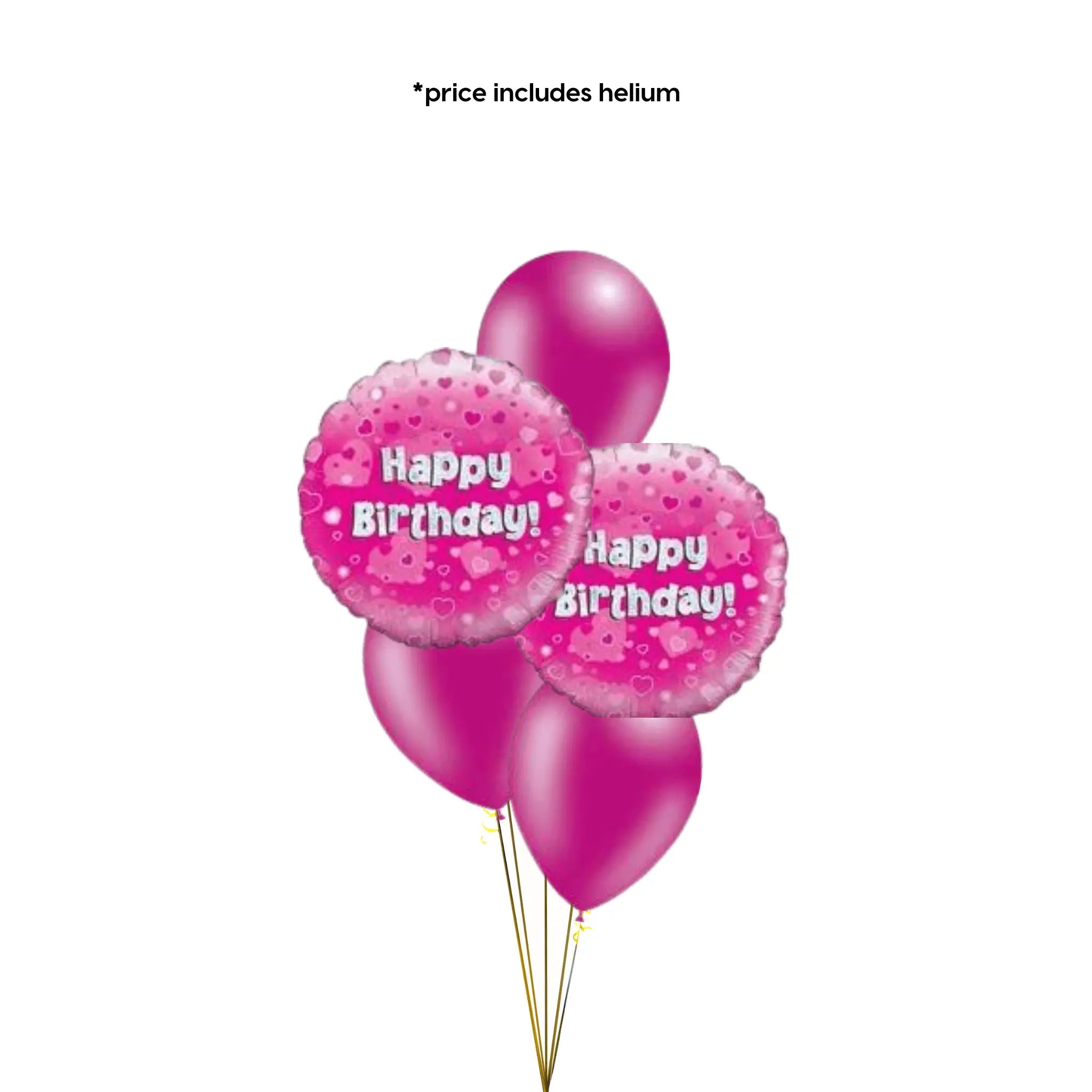 Pink Sparkle Birthday Balloon Bouquet | The Party Hut