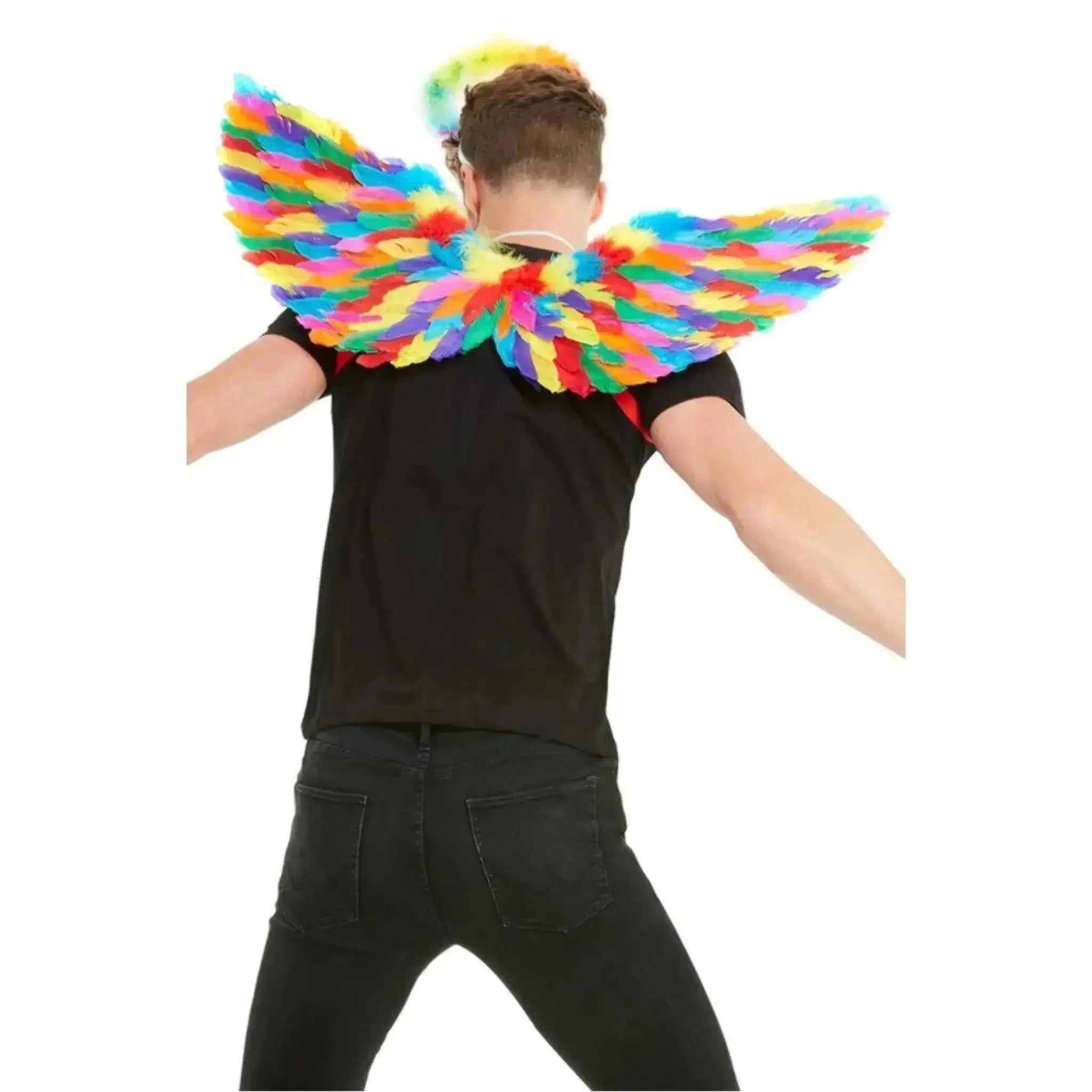 Rainbow Feather Wings | The Party Hut