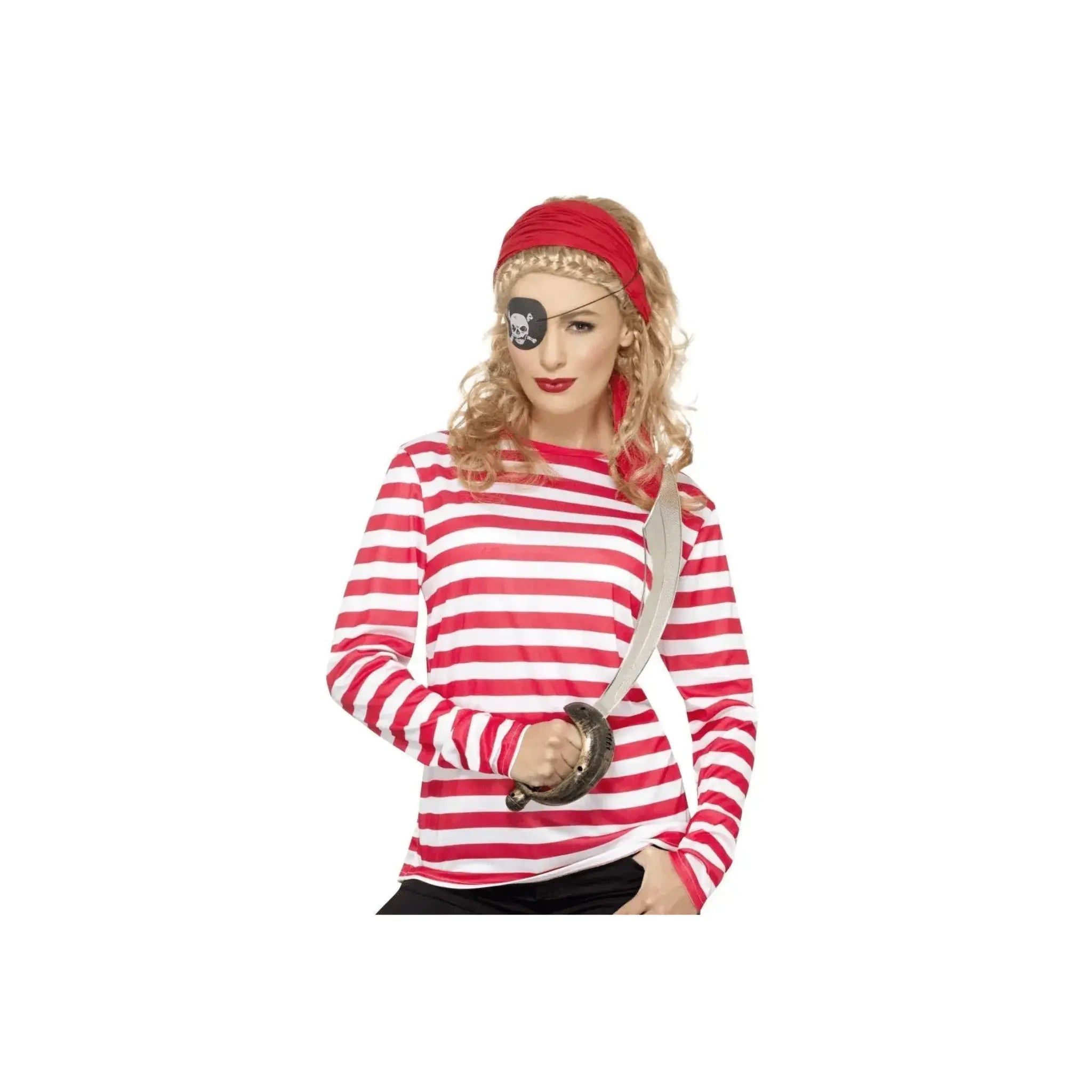 Red & White Stripy T-Shirt | The Party Hut