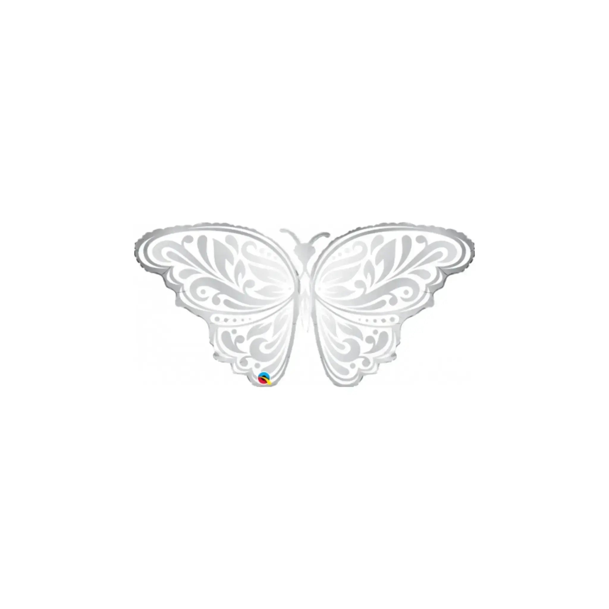 Silver Butterfly Balloon | The Party Hut