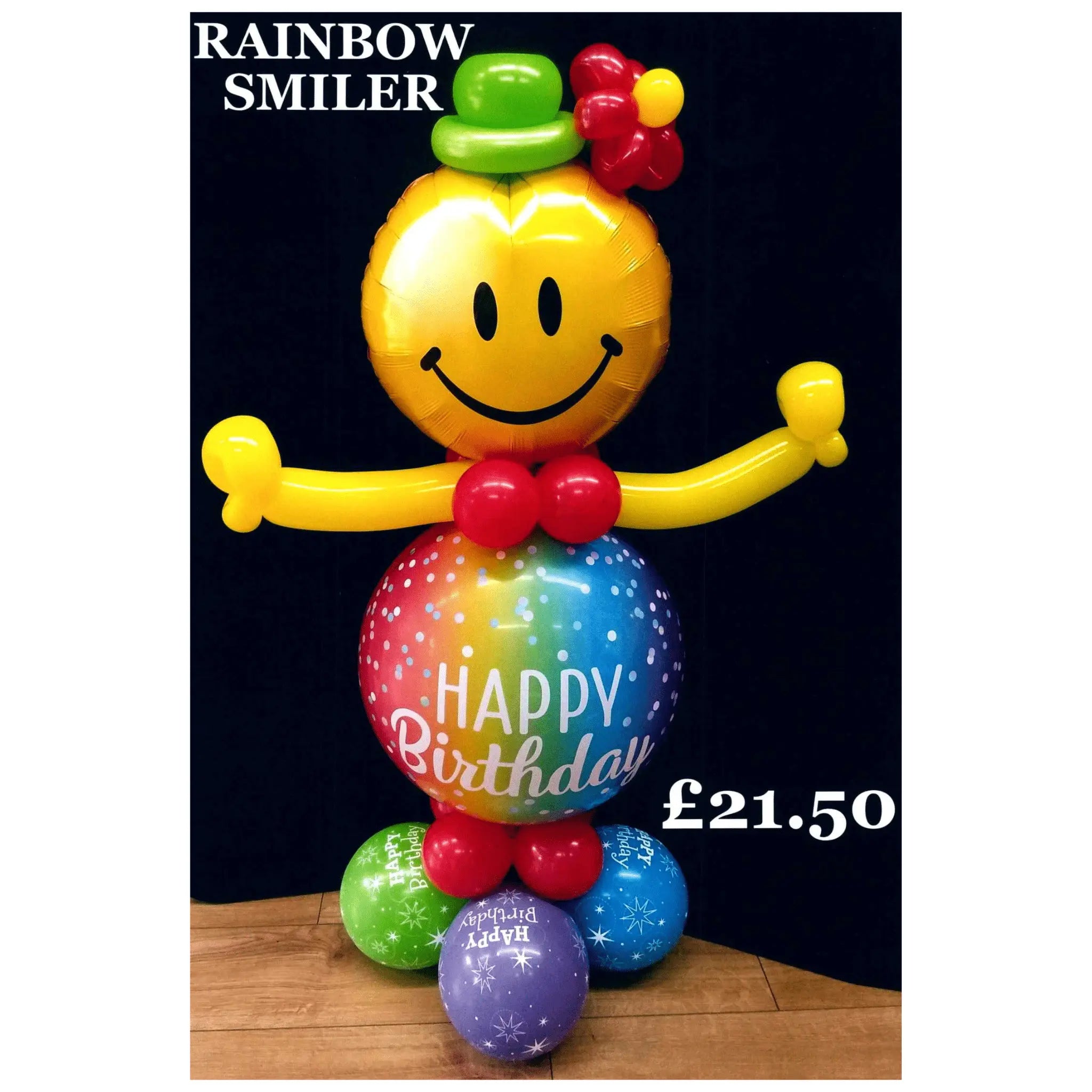 Smiley Rainbow Balloon Character | The Party Hut