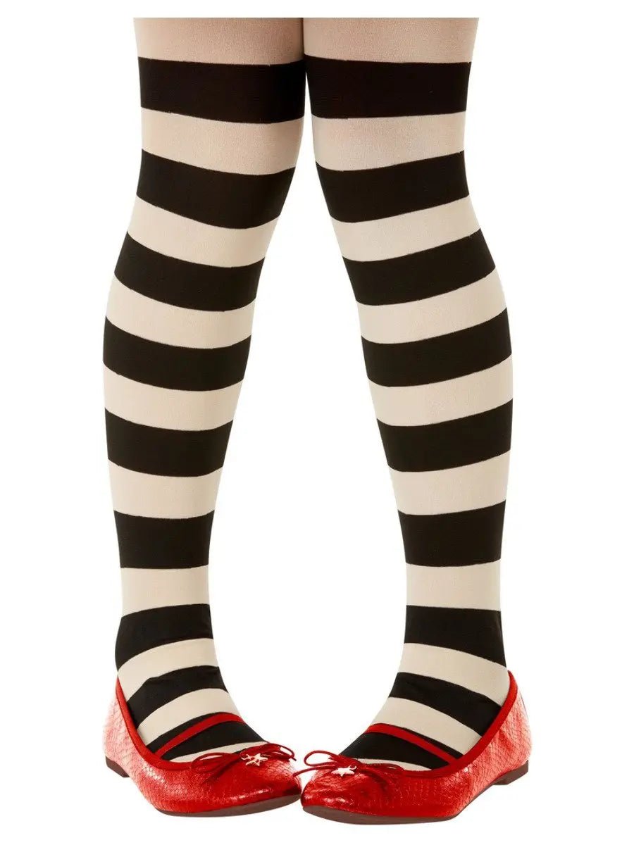 Striped Tights (Kids) - Age 6yrs - 12yrs | The Party Hut
