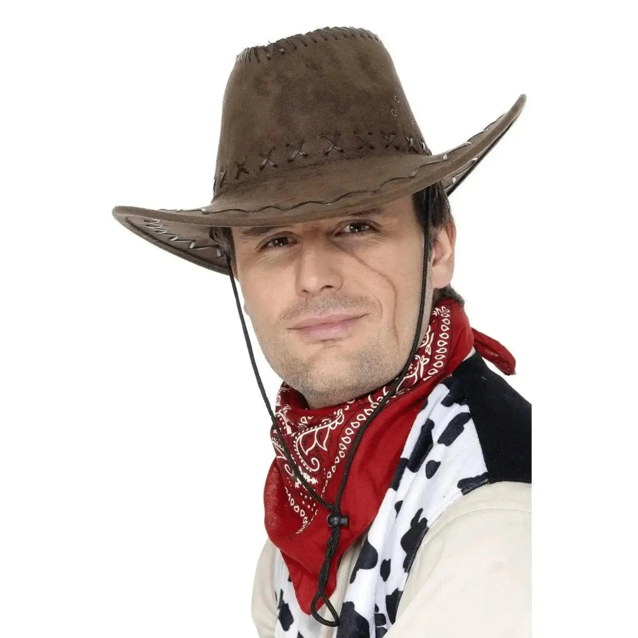 Suede Look Cowboy Hats | The Party Hut
