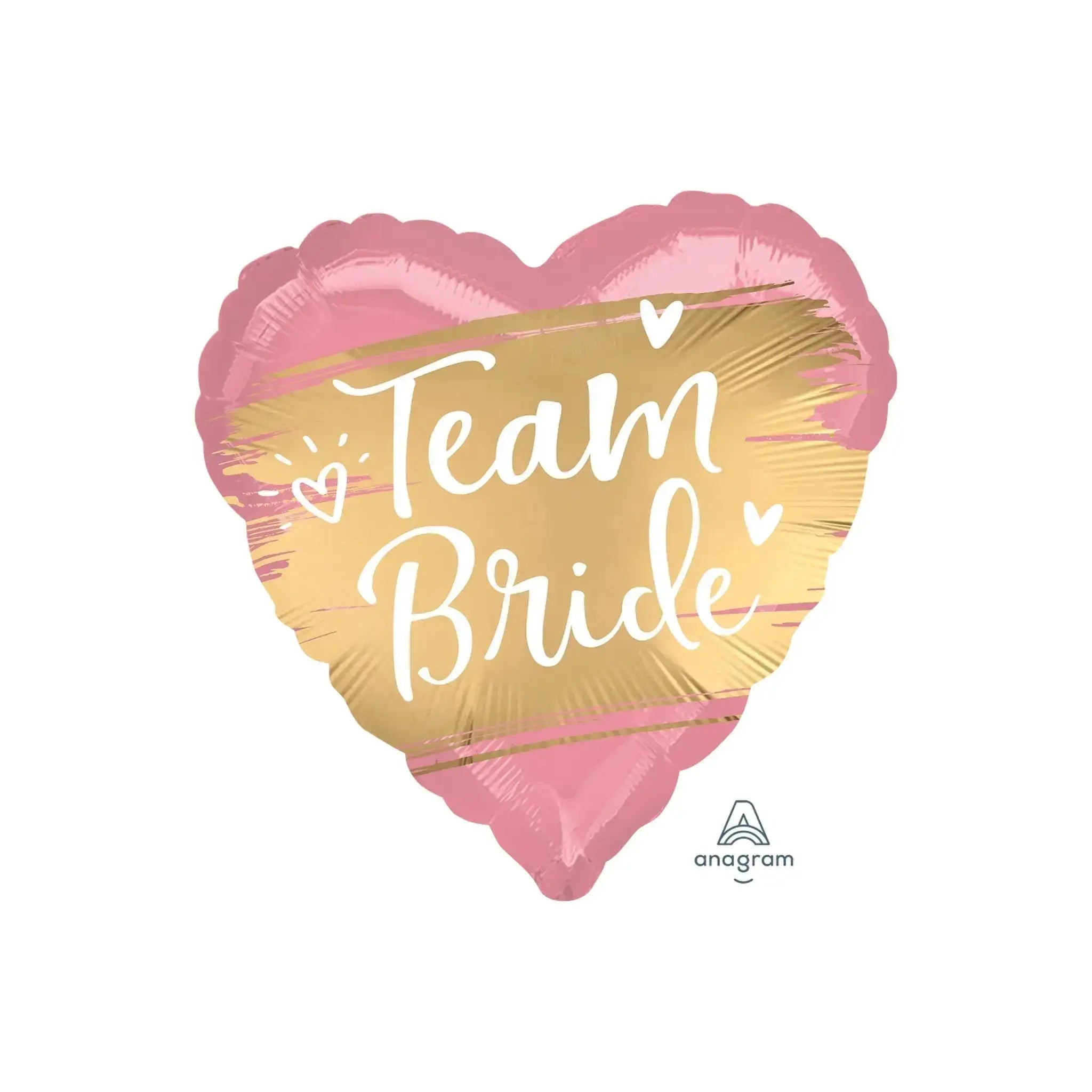 Team Bride Gold & Pink Balloon | The Party Hut