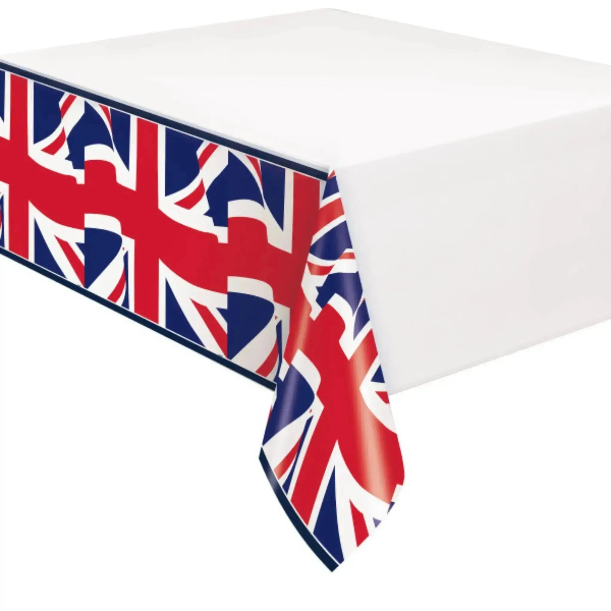 Union Jack Flag Rectangular Plastic Table Cover | The Party Hut