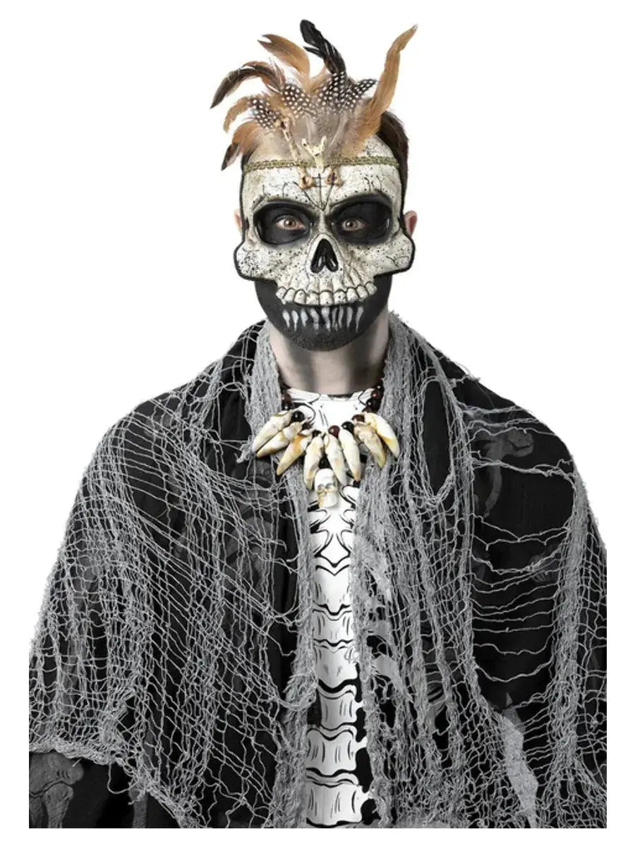 Voodoo Priest Skull Eyemask | The Party Hut