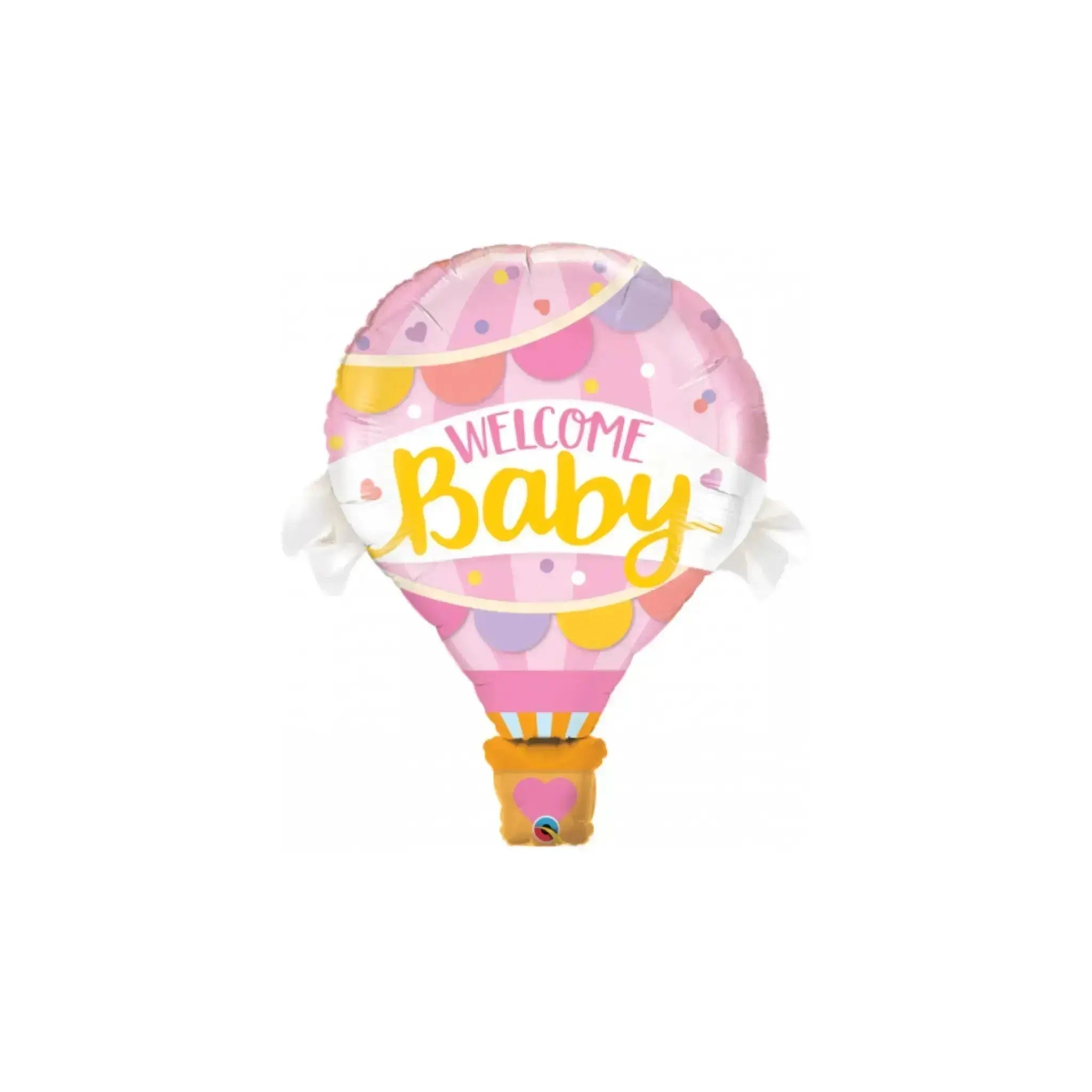Welcome Baby, Pink Hot Air Balloon | The Party Hut