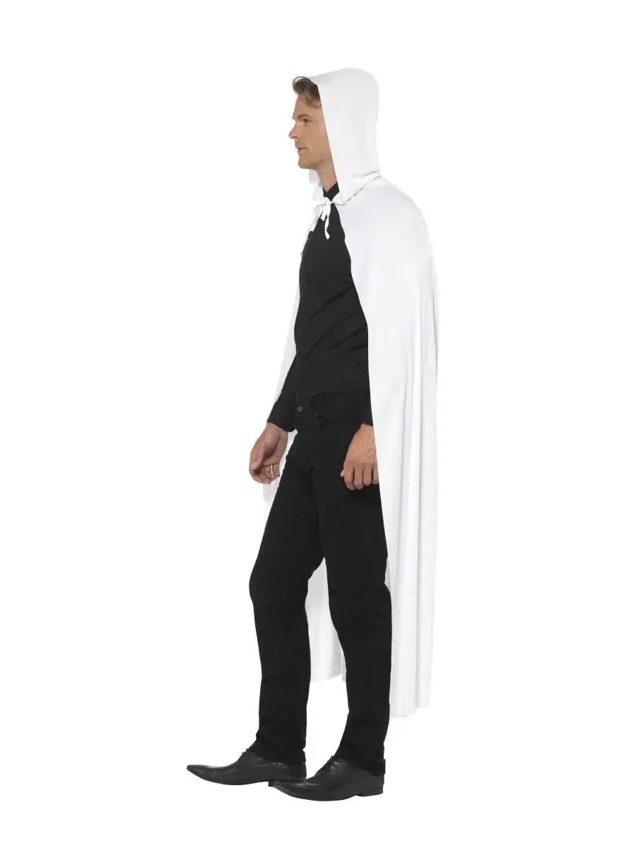 White Hooded Cape | The Party Hut
