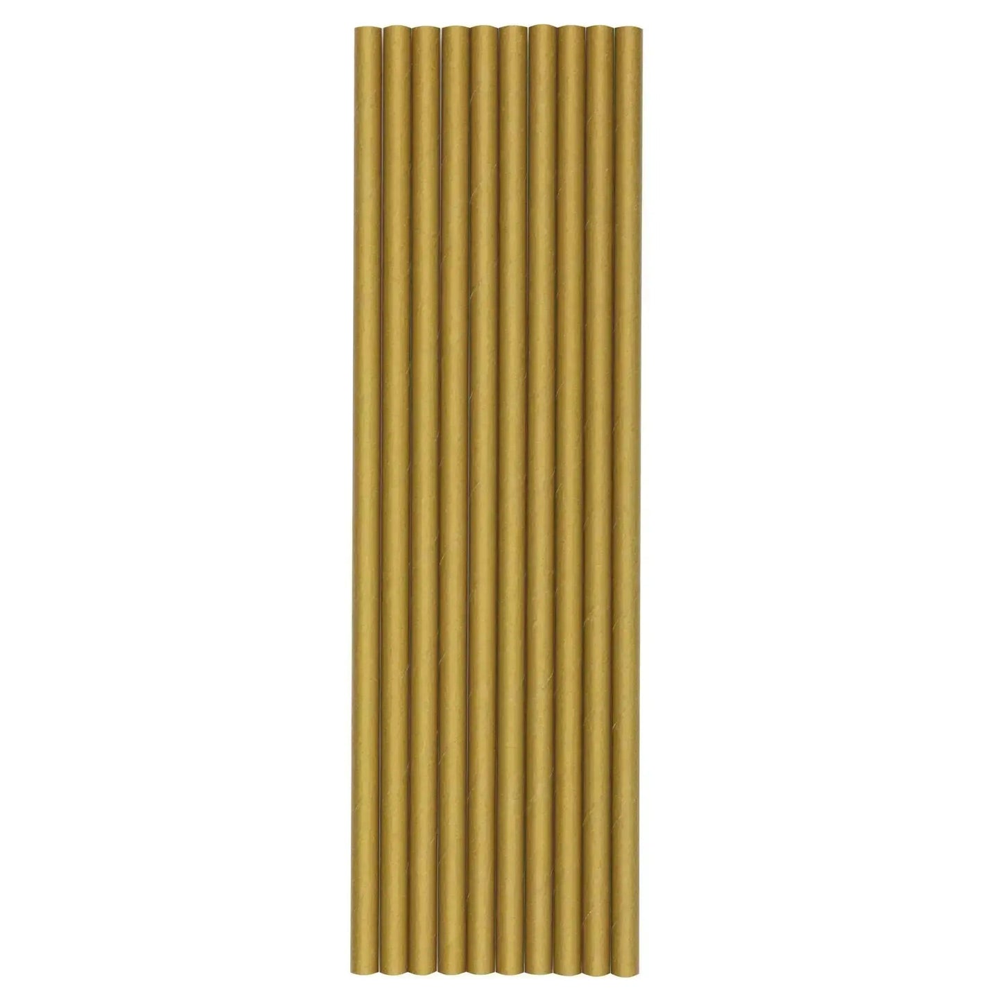 10pk Gold Straws | The Party Hut