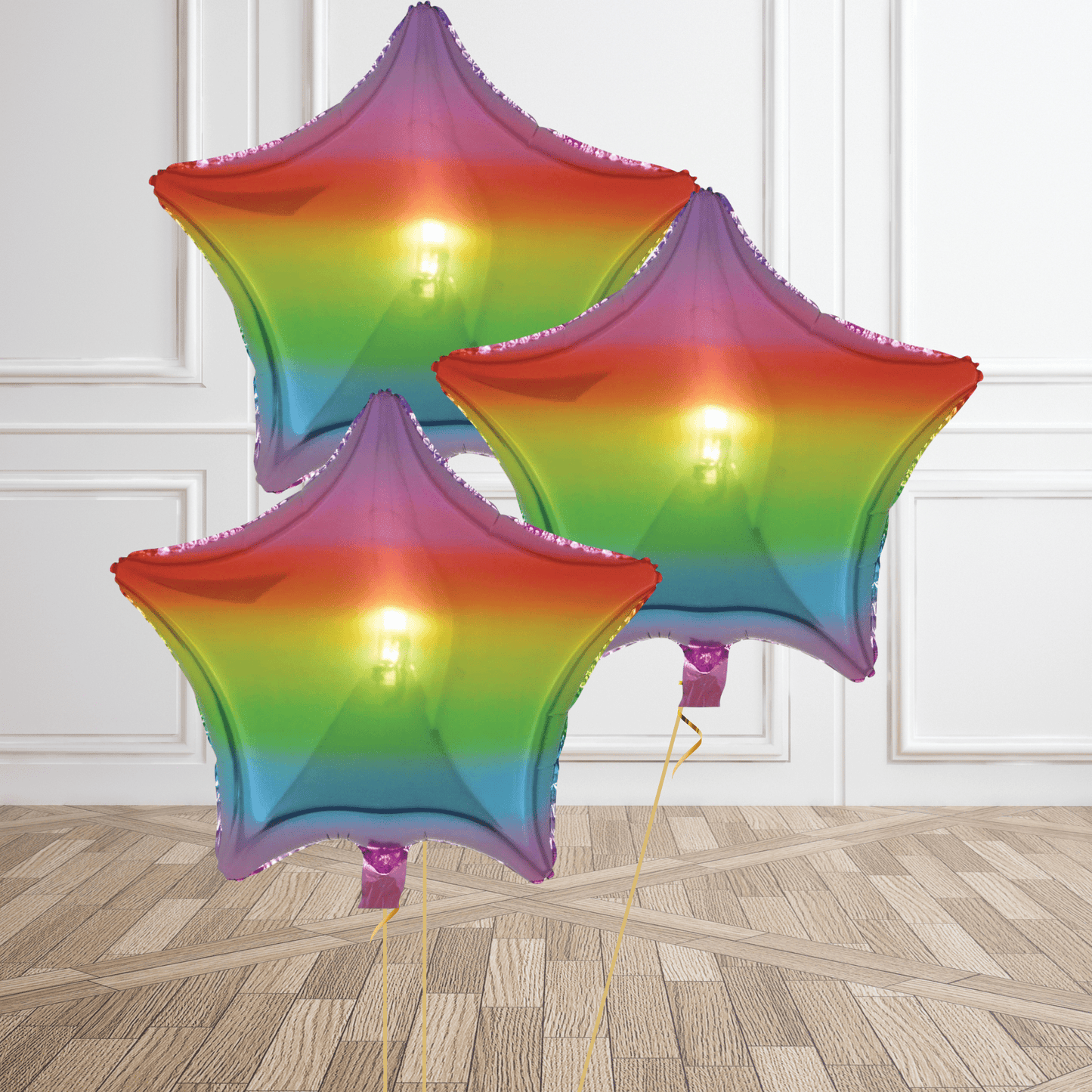 18" Gradient Rainbow Foil Star Balloon | The Party Hut