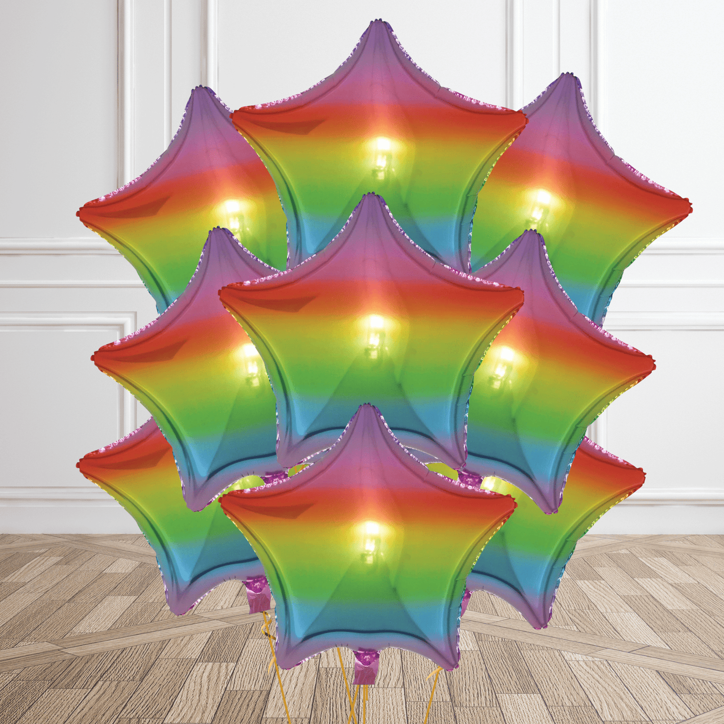 18" Gradient Rainbow Foil Star Balloon | The Party Hut