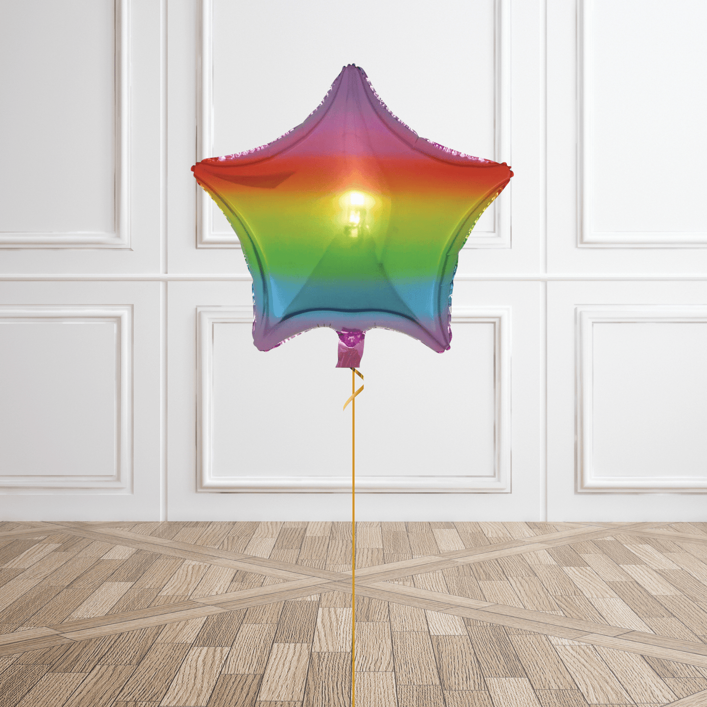 18" Gradient Rainbow Foil Star Balloon | The Party Hut