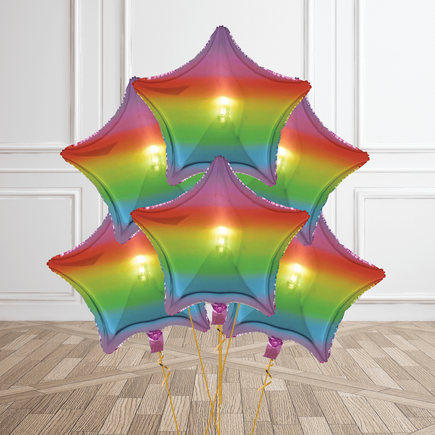 18" Gradient Rainbow Foil Star Balloon | The Party Hut