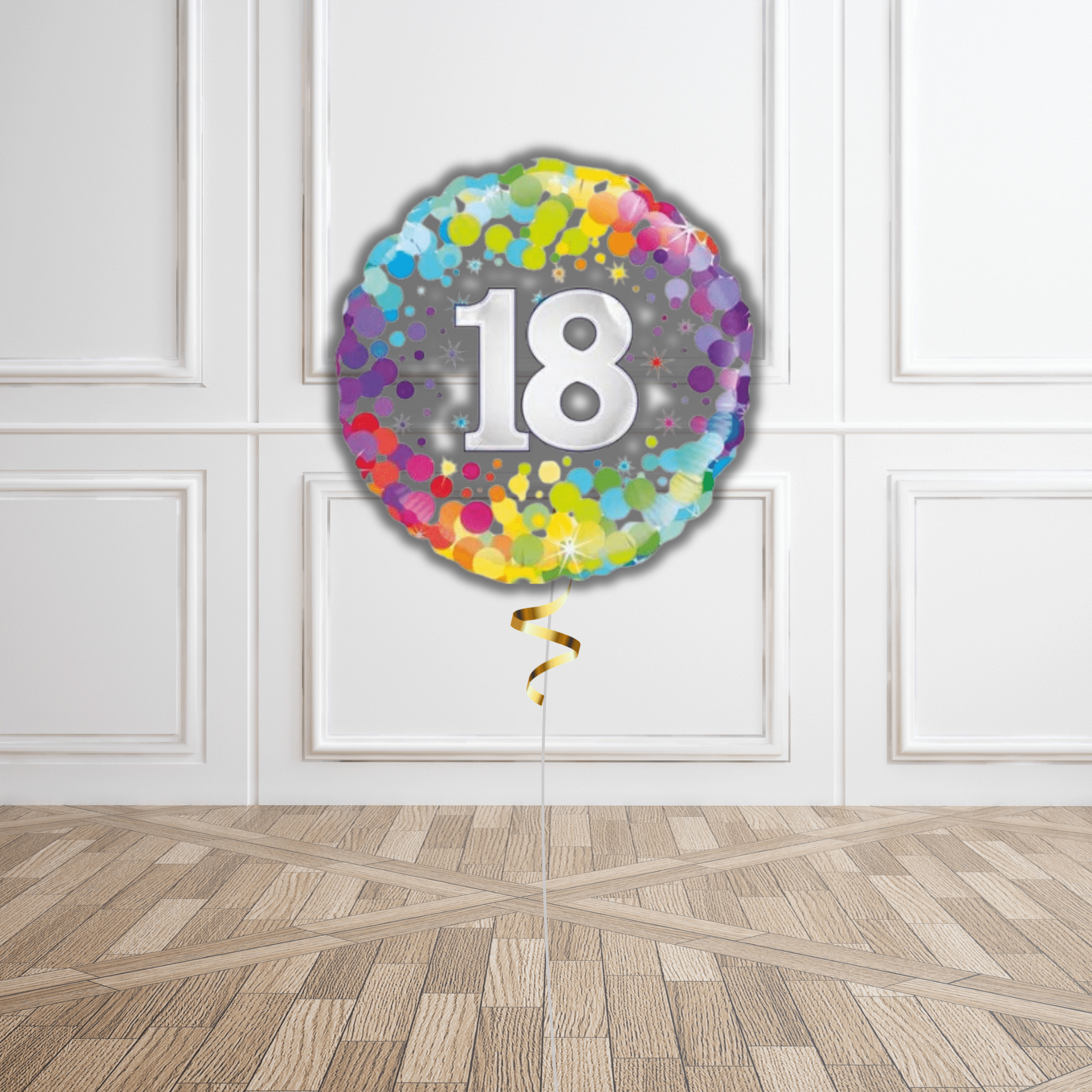 18 - inch 18th Colourful Confetti Birthday Foil Balloon | The Party Hut