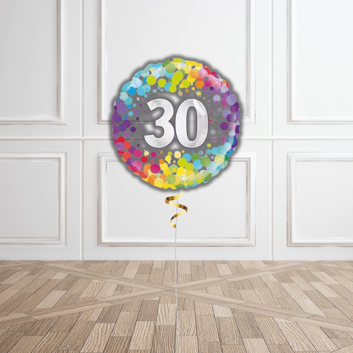 18 - inch 30th Colourful Confetti Birthday Foil Balloon | The Party Hut