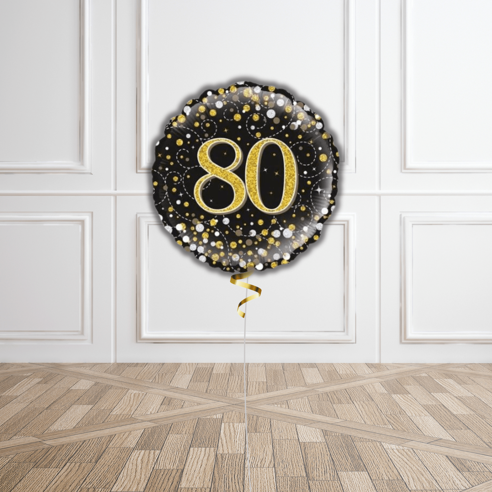 18 - inch 80th Sparkling Fizz Birthday Foil Balloon | The Party Hut