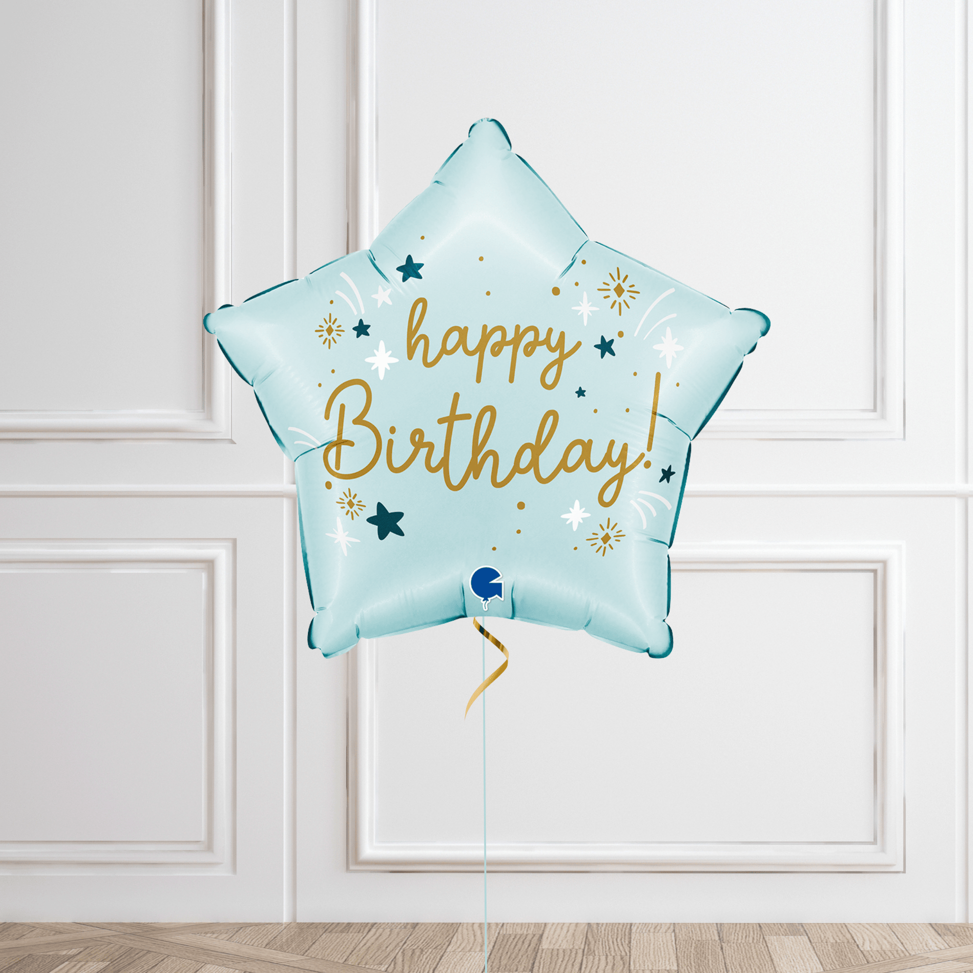 18-Inch Blue Birthday Helium Balloon – Classic Party Decoration