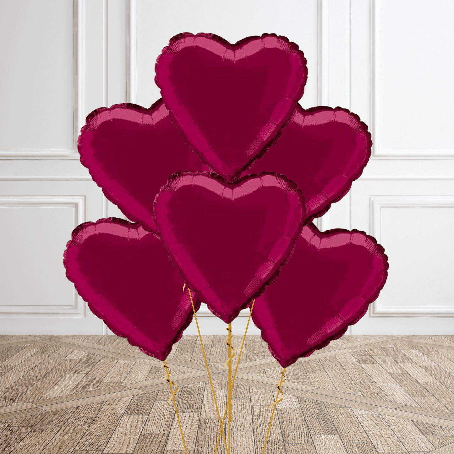 18 - Inch Burgundy Heart Foil Balloon | The Party Hut