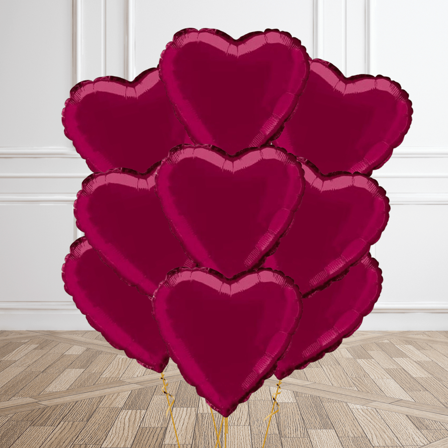 18 - Inch Burgundy Heart Foil Balloon | The Party Hut