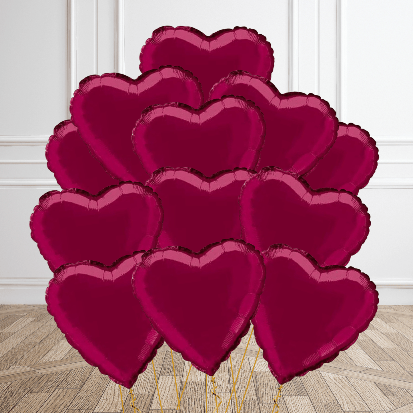 18 - Inch Burgundy Heart Foil Balloon | The Party Hut