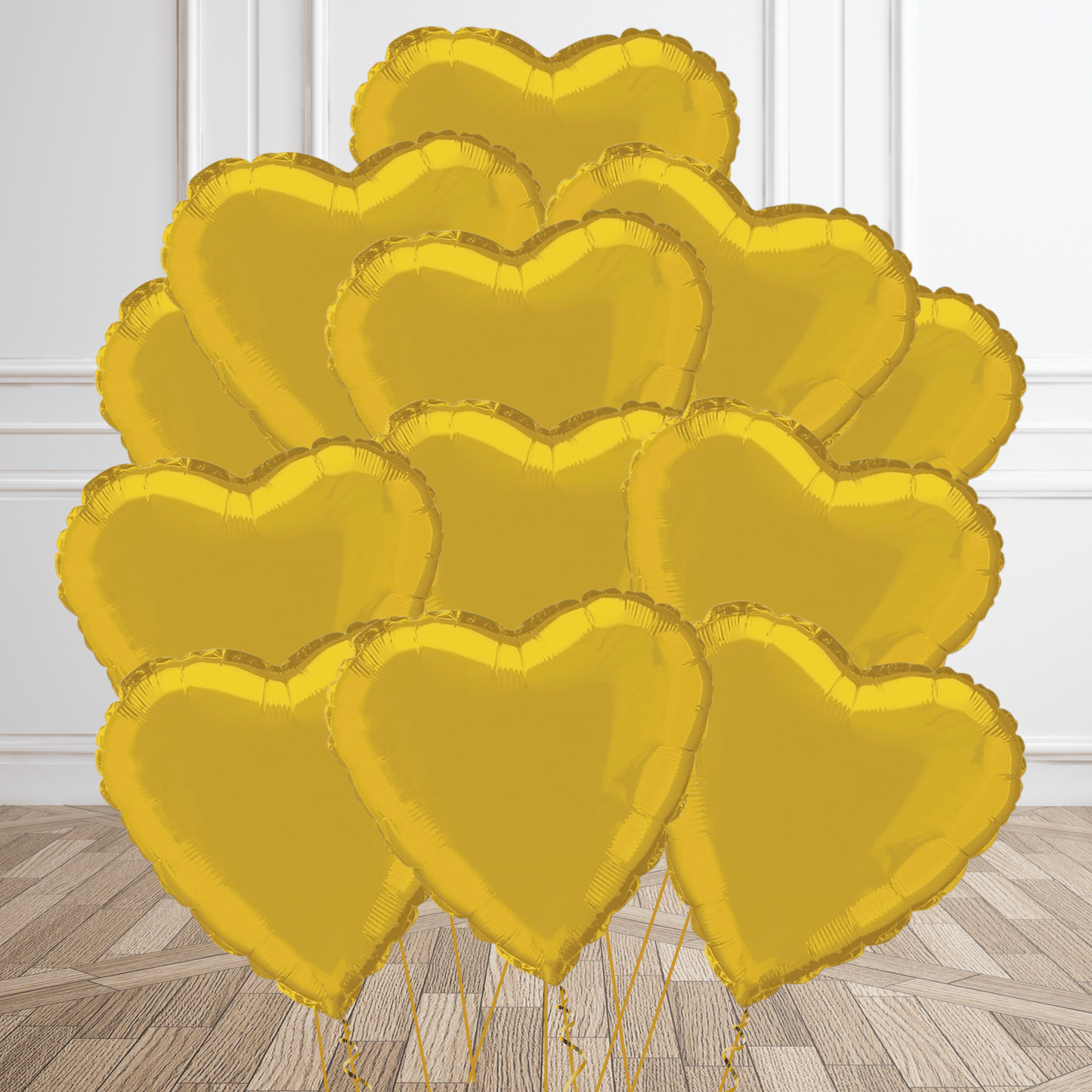 18 - Inch Classic Gold Heart Foil Balloon | The Party Hut