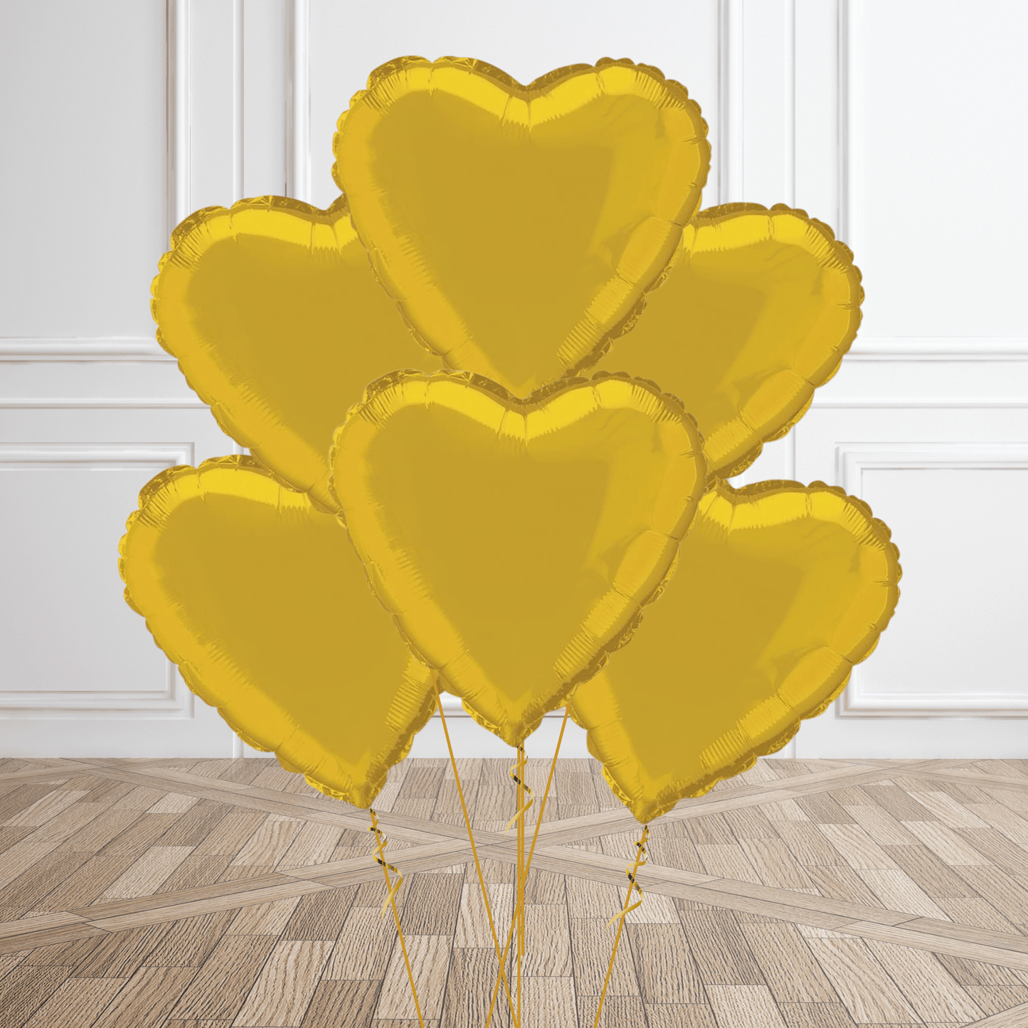 18 - Inch Classic Gold Heart Foil Balloon | The Party Hut